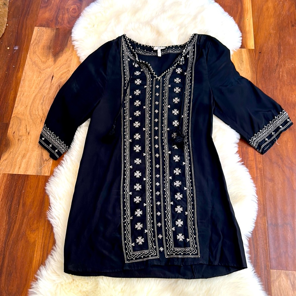 Joie black silk tunic/dress